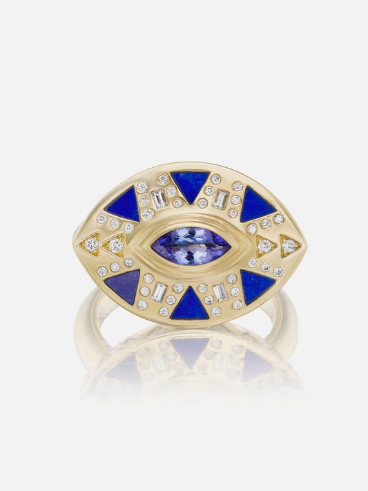 Cleopatra's Eye Cocktail Ring