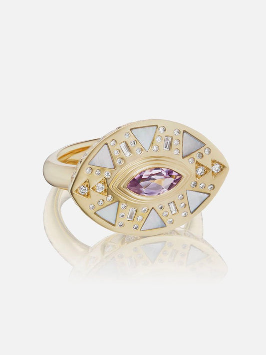 Cleopatra's Eye Cocktail Ring