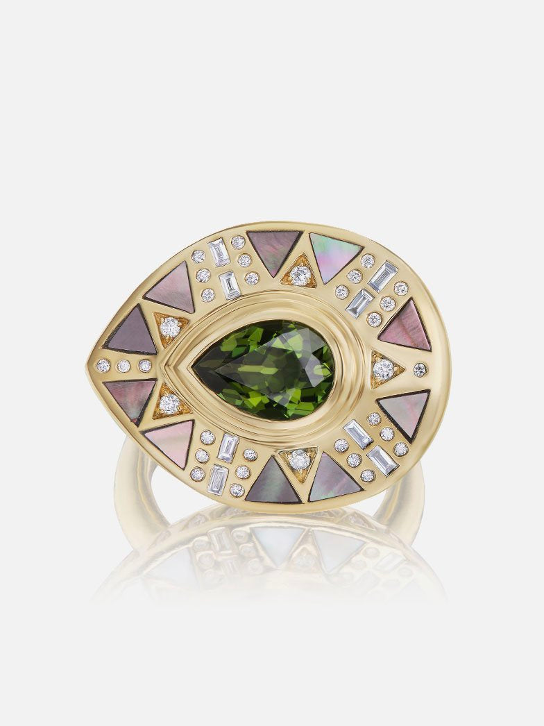 Cleopatra's Tear Cocktail Ring