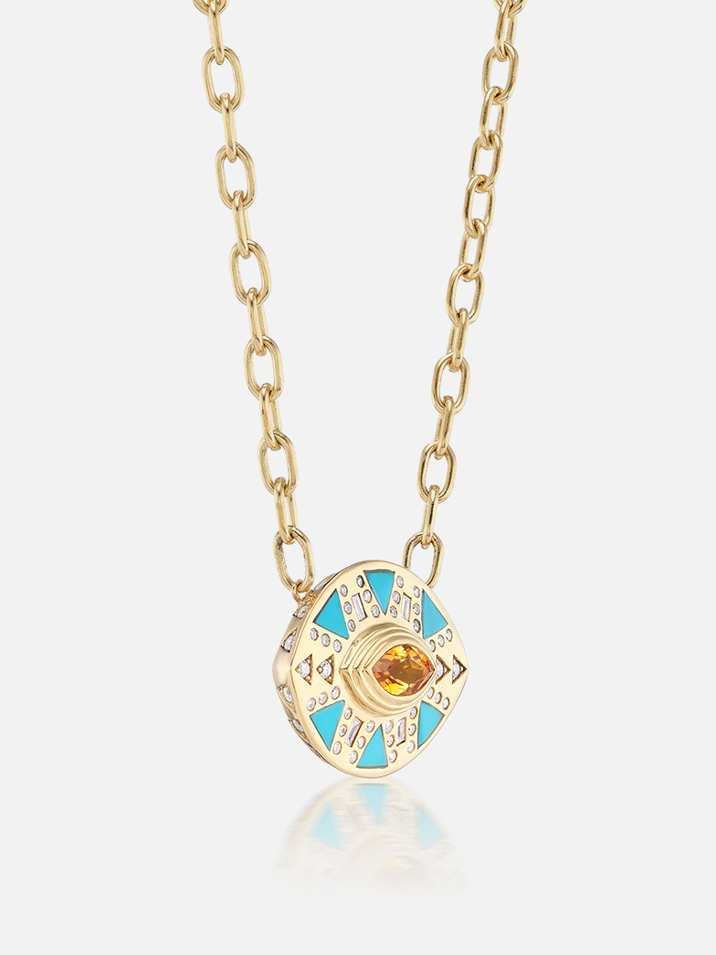 Cleopatra's Eye Pendant Necklace