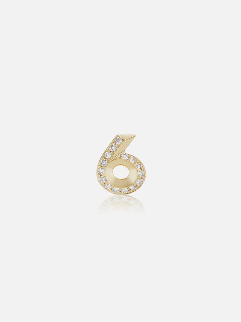 Lucky Number Stud Earring