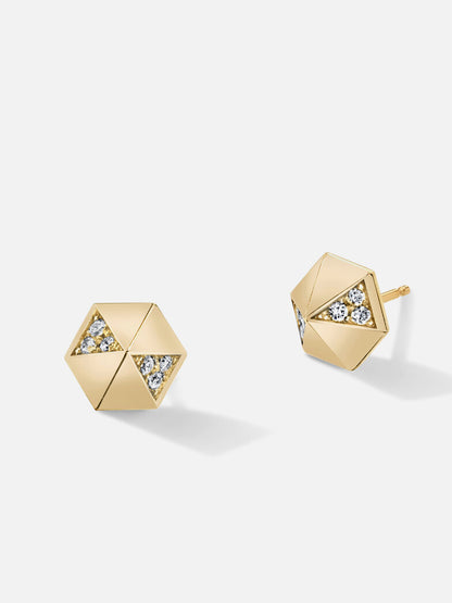 Pyramid Stud Earrings