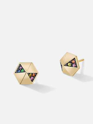 Pyramid Stud Earrings