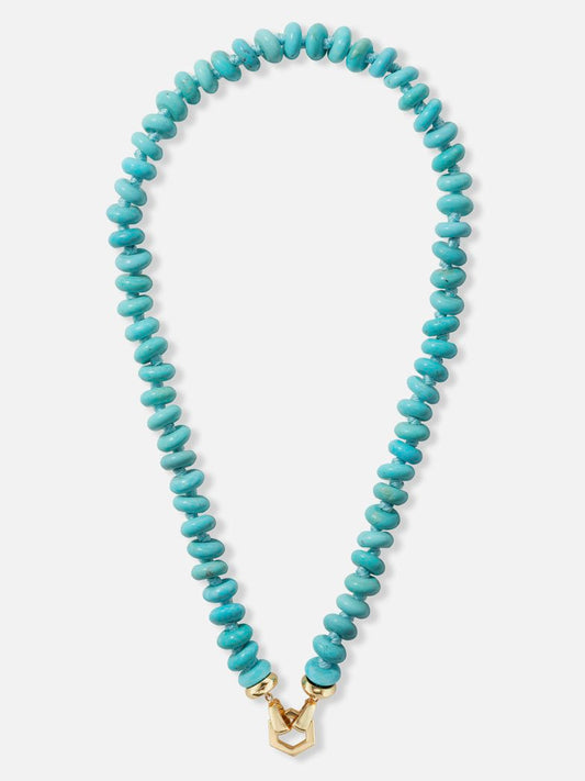 18" Turquoise Bead Foundation Necklace