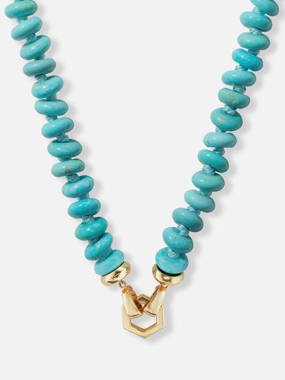 18" Turquoise Bead Foundation Necklace