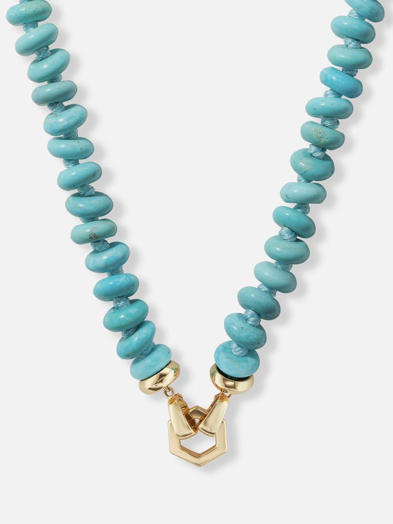 Turquoise Bead Foundation Necklace