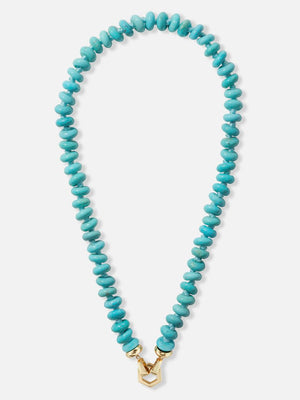 Turquoise Bead Foundation Necklace